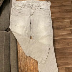 Gap Gray Cropped Boot Jean Size 12